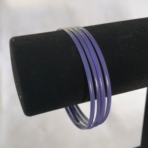 Set of 4 Purple Bangle Bracelets